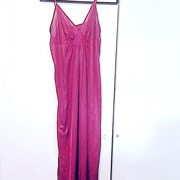 Gorgeous VTG Glam 2pc Lingerie Spaghetti Strap Long Gown & Quilted Shawl Jacket - Picture 7 of 16